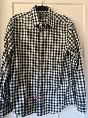Rye Black and White Gingham Button-Down Shirt